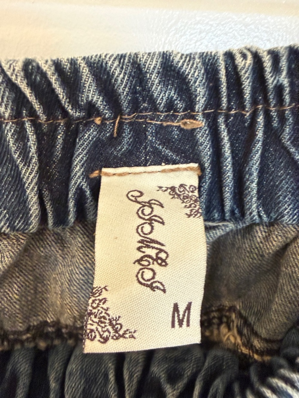 Boho Embroidered Patchwork Women's Jeans - Multicolor - Picture 2 of 7